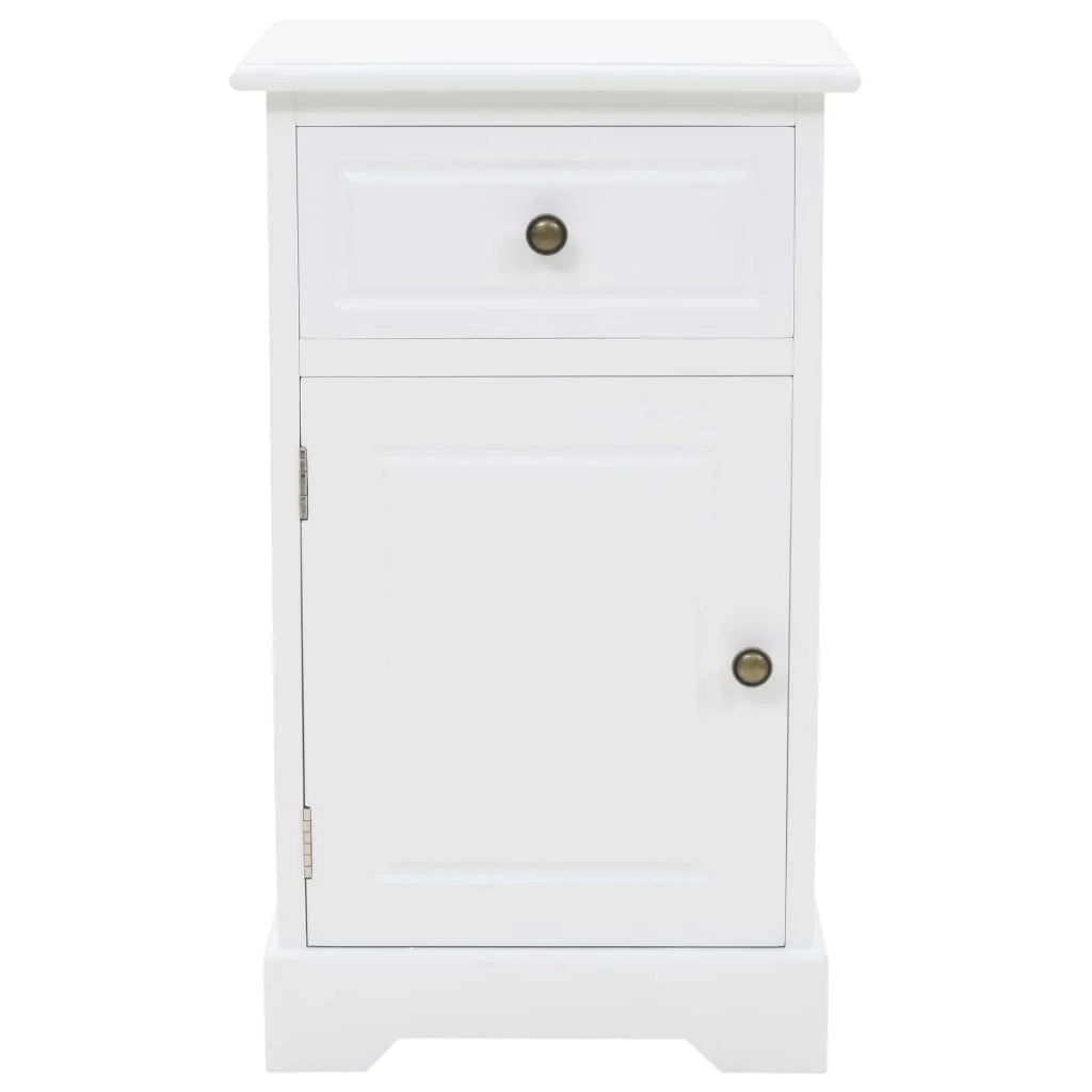Comodino cassettiera mobile per camera da letto MDF e legno di pino 35 x 32 x 59 cm 1402072