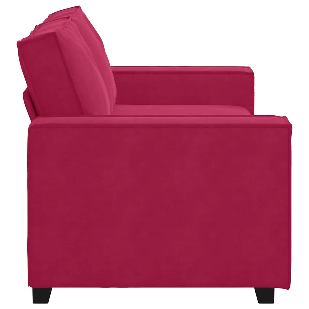 Divano | Divano da soggiorno | Sofa a 2 Posti Rosso Vino 180x78x84 cm in Velluto