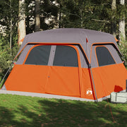 Tenda Familiare a Cabina 6 Persone Arancione Impermeabile 94547