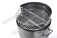 Barbecue Affumicatore a Carbone Carbonella Taddei Barrel Nero