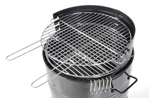 Barbecue Affumicatore a Carbone Carbonella Taddei Barrel Nero