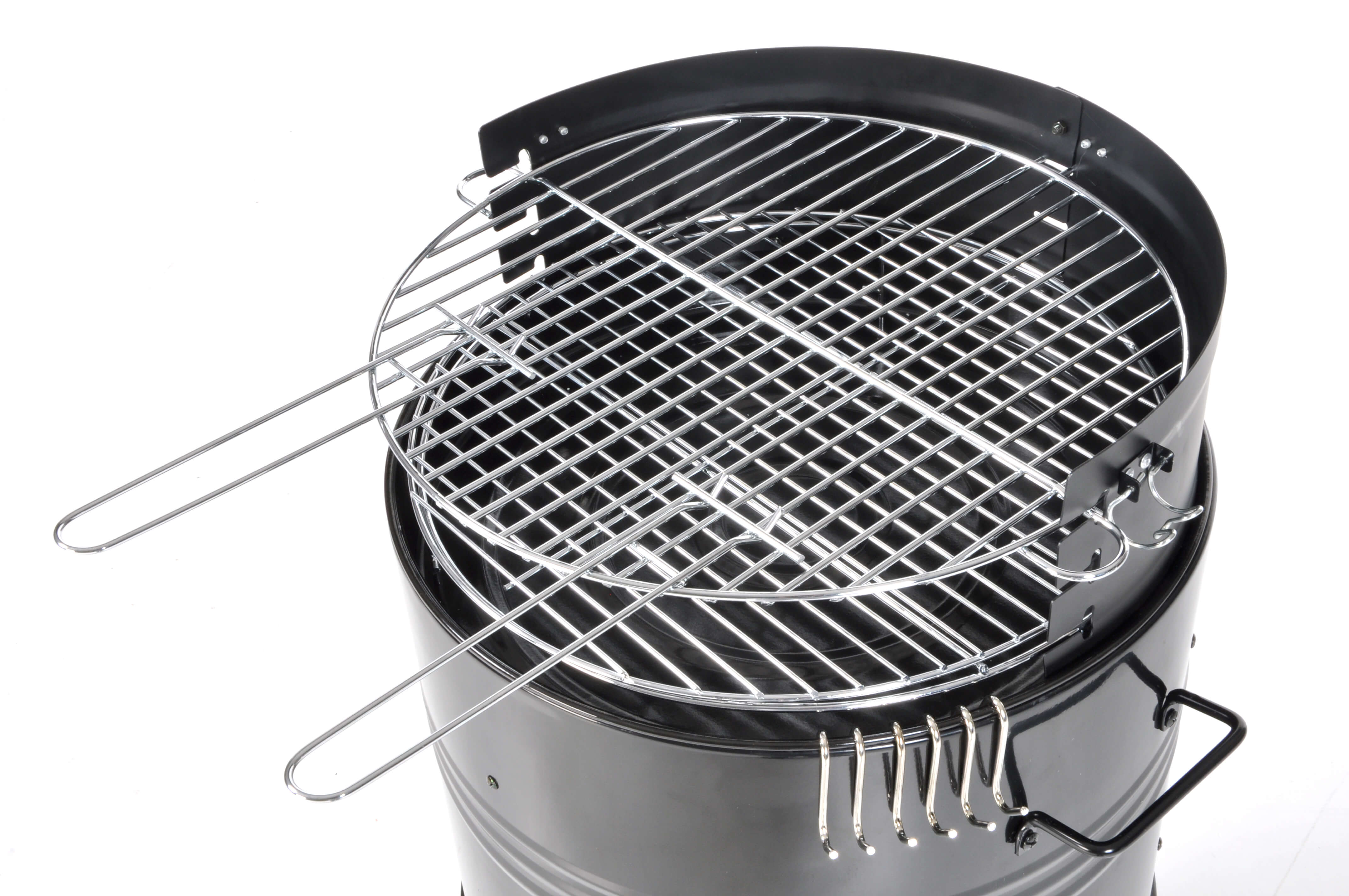 Barbecue Affumicatore a Carbone Carbonella Taddei Barrel Nero