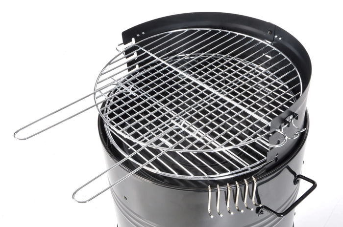 Barbecue Affumicatore a Carbone Carbonella Taddei Barrel Nero