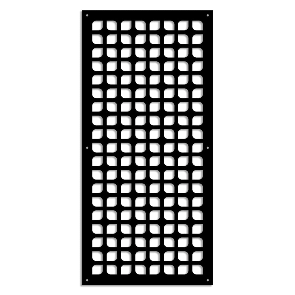 COOKING - Pannello in PVC traforato - Parasole Misura: 47x94 cm, Colore: nero