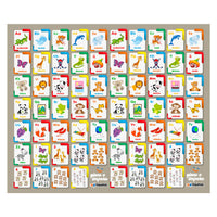Tappeto Extramorbido per Bambini 200x150 cm Arrotolabile Doppia Grafica Multicolore