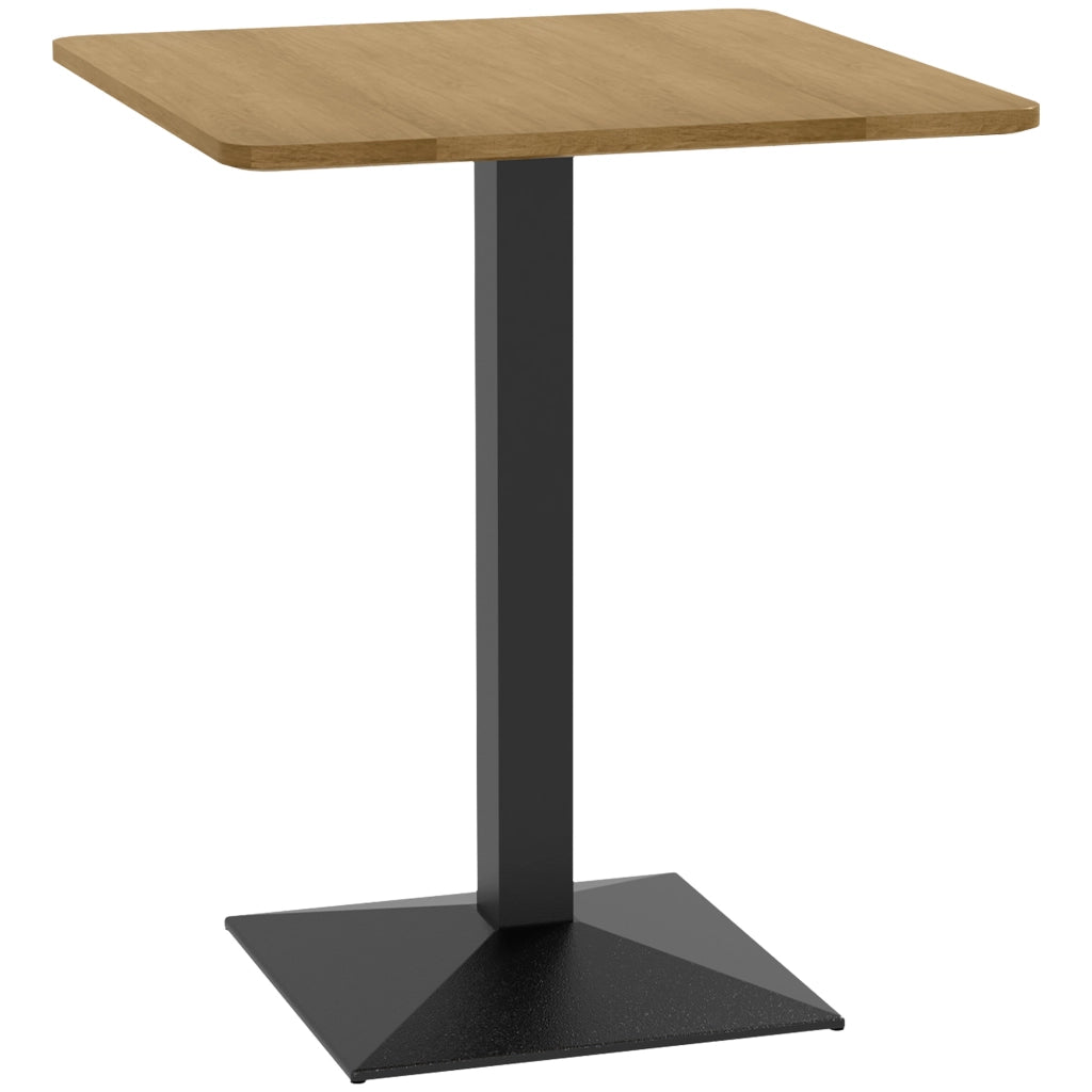 Tavolo da pranzo quadrato ¨C Xylo ¨C 2 persone legno metallo 70x70x75 cm marrone