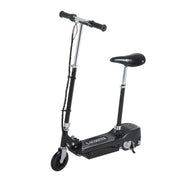 EasyComfort Monopattino Elettrico Pieghevole per Bambini con Seggiolino Regolabile, in Metallo e PE Nero, 78x37x99 cm