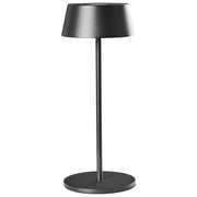 Lampada da tavolo wireless nero in metallo da interno ed esterno con porta USB C ricaricabile