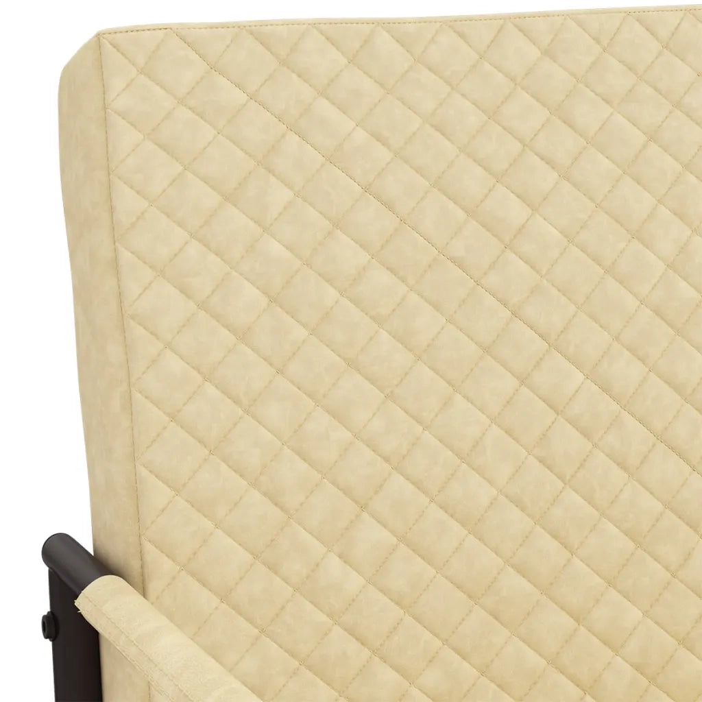 Sedia a Sbalzo Crema in Similpelle cod mxl 21871
