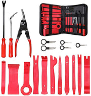 Set 19 pz smontaggio rimozione pannelli portiere clip auto stereo cruscotto 19pz