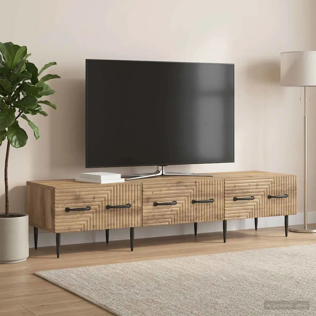 Mobile TV con cassetto Rovere Artigianale 147 x 34,5 x 30 cm 894944