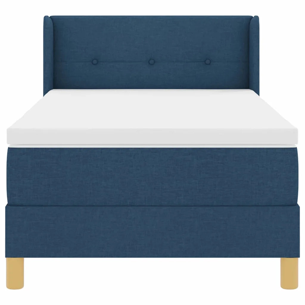 Letto a molle con materasso Blu 200 x 80 cm Tessuto 3341264