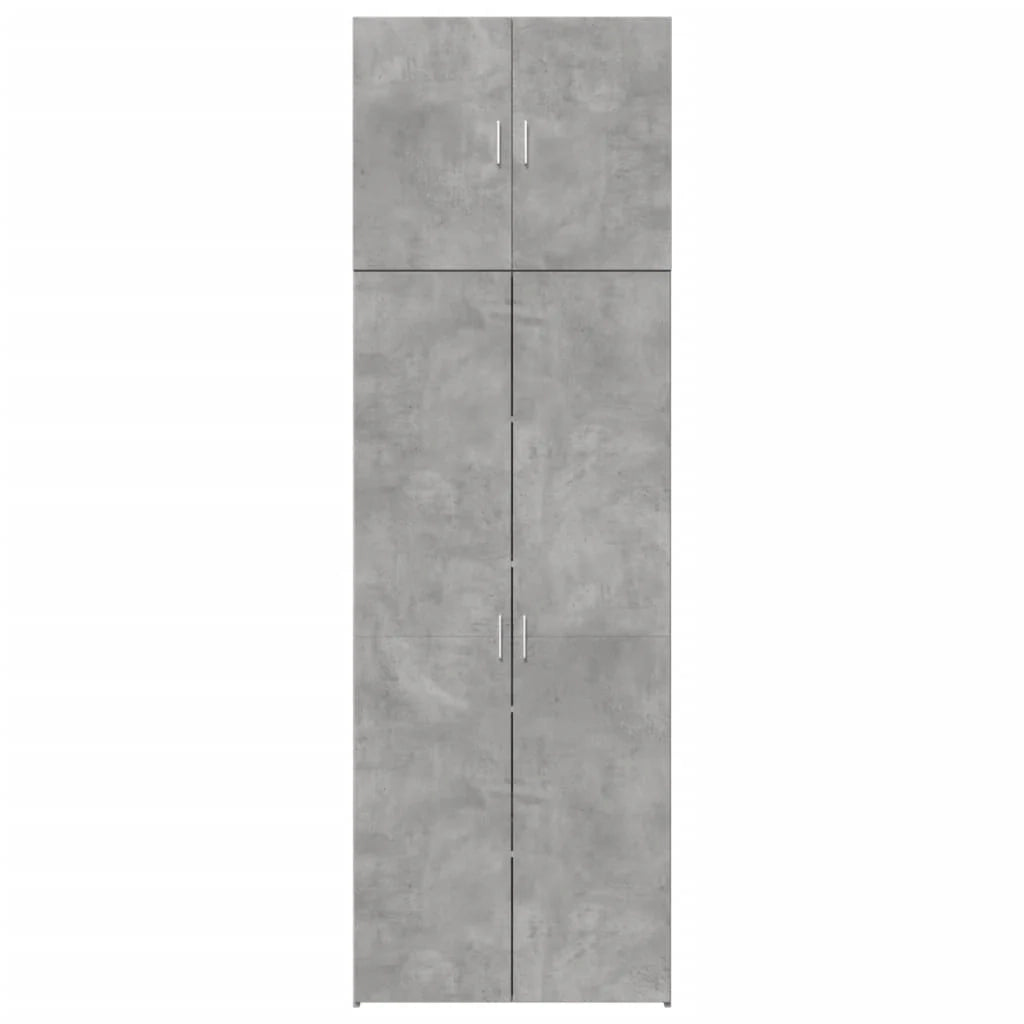Credenza buffet cassettiera mobile contenitore organizer cucina soggiorno soggiorno alto 80 x 42,5 x 249 cm derivati ​​del legno grigio 02_0034723