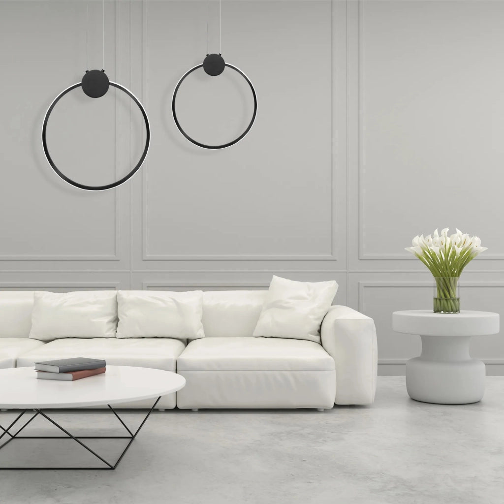 Lampada Da Soffitto Led App1395-cp Black 40cm