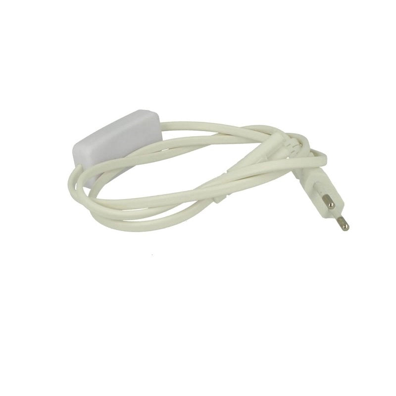 Cavo Di Alimentazione Con Interruttore Presa Standard Euro Spina Maschio Per Plafoniera Tubo Led T5 All In One Con Filo Lunga 1 Metro