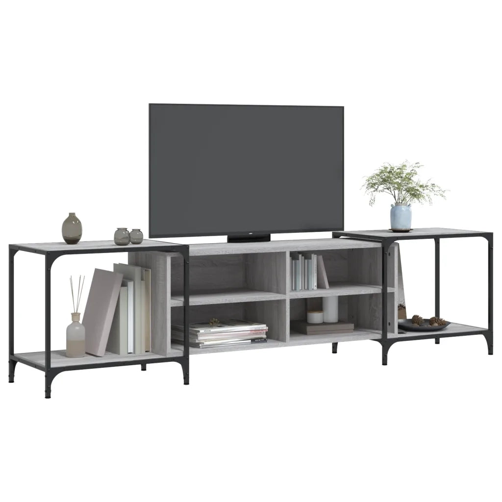 Mobile TV | Armadietto TV | Mobile Porta TV Grigio Sonoma 203x37x50 cm in Legno Multistrato
