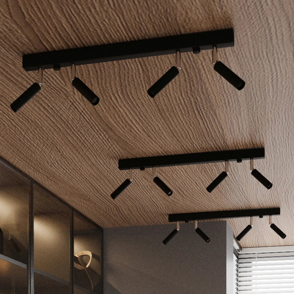 Barra soffitto OPTIMA 2 spot nera/cromo G9 Pure Lume