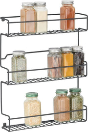 Kruidenrek perpendicolare per cucina e armadietto - modello a parete/selvolle - ottone - sistema di conservazione per erbe e spezie
