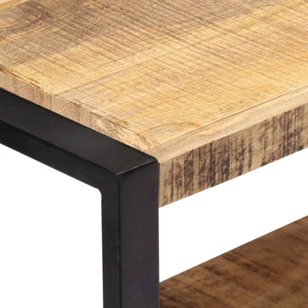 Credenza mobiletto consolle 120 cm legno massello di mango 4402226