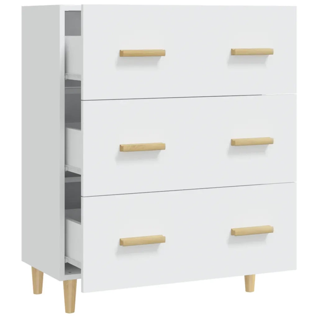 Credenza | Madia | Buffet da pranzo | Armadio da pranzo Bianca 70x34x90 cm in Legno Multistrato