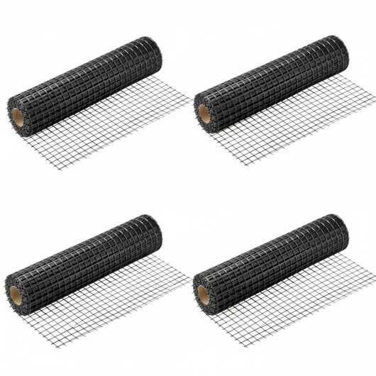 Rete in fibra di vetro 40x40 mm rinforzo massetti e intonaci 4 rotoli 1x50 m