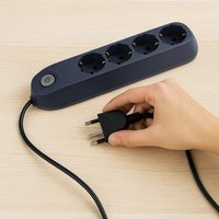 Multipresa bticino poker 3684gb 4 prese 2p+t cavo 1,5m