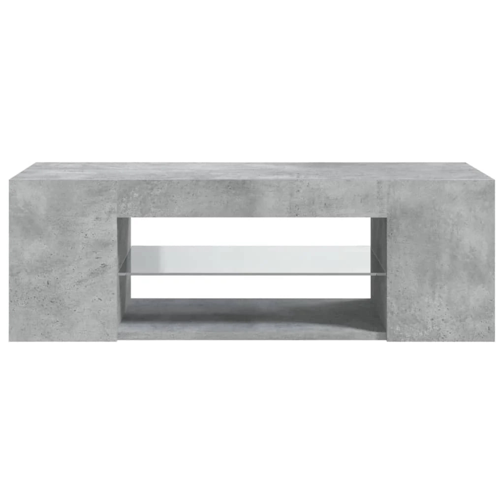 Mobile TV multimediale mensola TV credenza mobile TV per sala da pranzo soggiorno camera da letto con luci LED 90 x 39 x 30 cm grigio 02_0026628