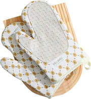 Manopole anti-slip per cucina in silicone per cottura, grilling e cucina - Bianco.