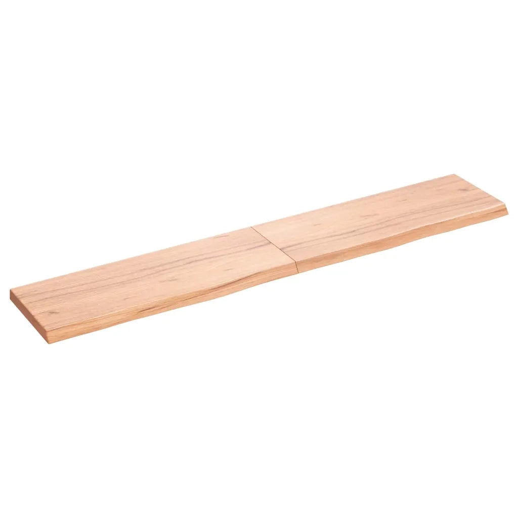 Piano Bagno Marrone 160x30x(2-4) cm Legno Massello Trattato 3156153
