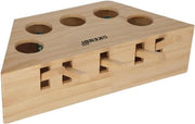 Giocattolo educativo interattivo - gatto da sfregare - legno non trattato - giocattolo interattivo