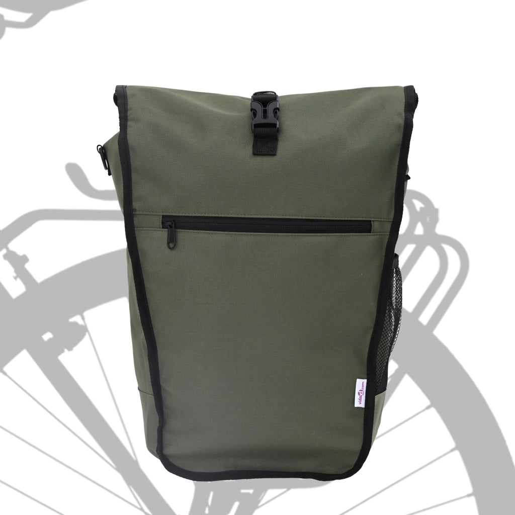Borsa per Bicicletta per Portapacchi 20 L Verde Oliva 34x16x59 cm