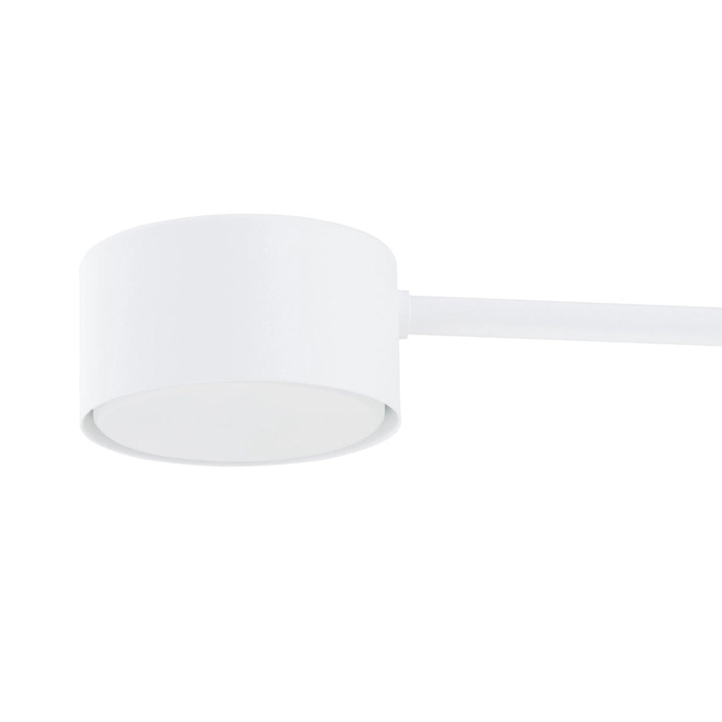 Lampada a sospensione Modus in acciaio bianco opaco