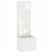 Schermo per privacy in giardino Traforo Bianco 50 x 150 cm CFW6376905