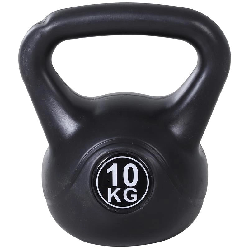 KETTLEBELL 10 KG PER ALLENAMENTO CROSS TRAINING NERO