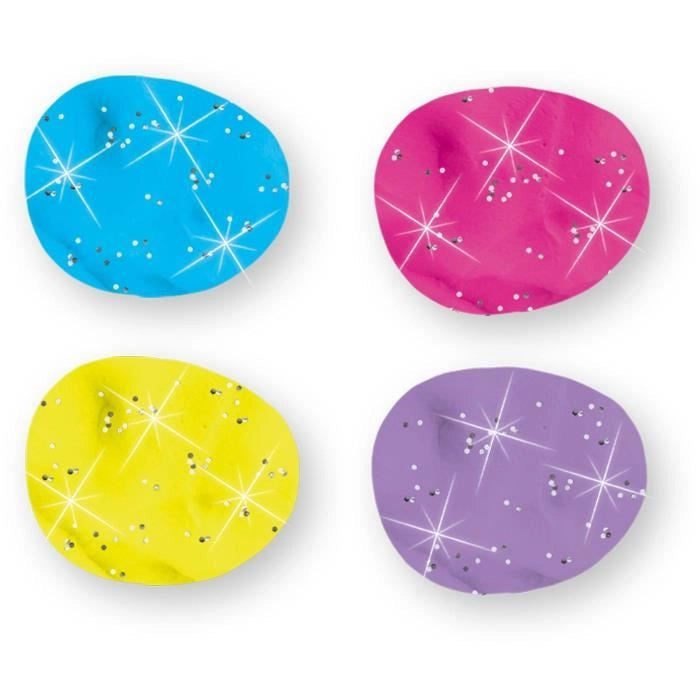 Argilla da modellare Feel Good - Glittering (4x90gr) - SES CREATIVE