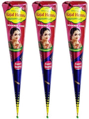Tatuaggi Temporanei a Henna - Punte di Henna Naturali - Confezione da 3 - Ingredienti 100% Naturali - Qualità Premium