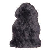 Tappeto Asimmetrico Lambskin, Grigio, Vera Pelle di Agnello, 85x50x5 cm