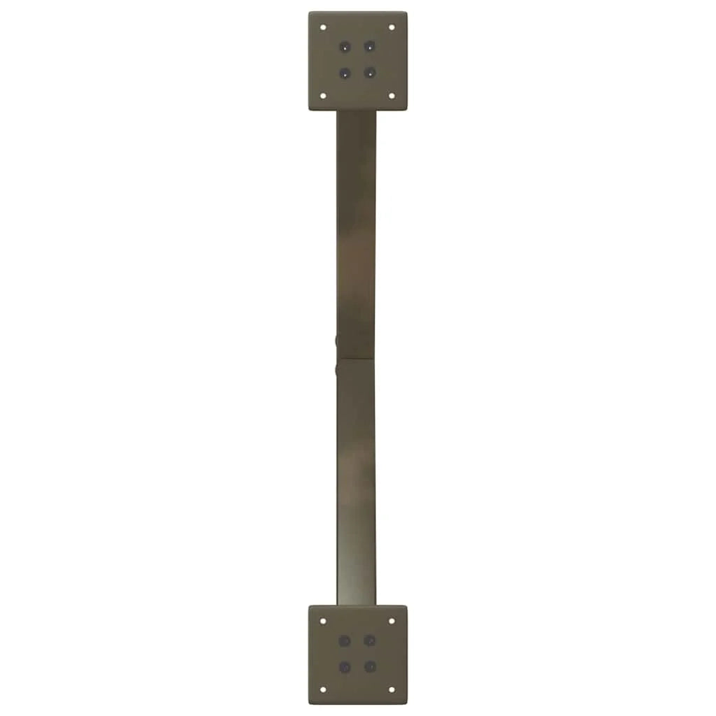 Set di 2 gambe a X per tavolo da pranzo 80 x 72 cm finitura dal design moderno in acciaio naturale 02_0057196