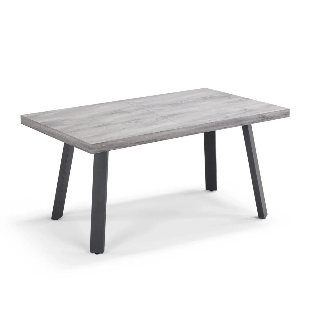Tavolo allungabile da pranzo Cemento 145x85 modello MIRO’ fino a 195 CM per sala da pranzo, cucina e soggiorno, design moderno con top in melaminico