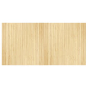 Tappeto del soggiorno | Tappeto Rettangolare Naturale Chiaro 100x200 cm in Bamb¨´