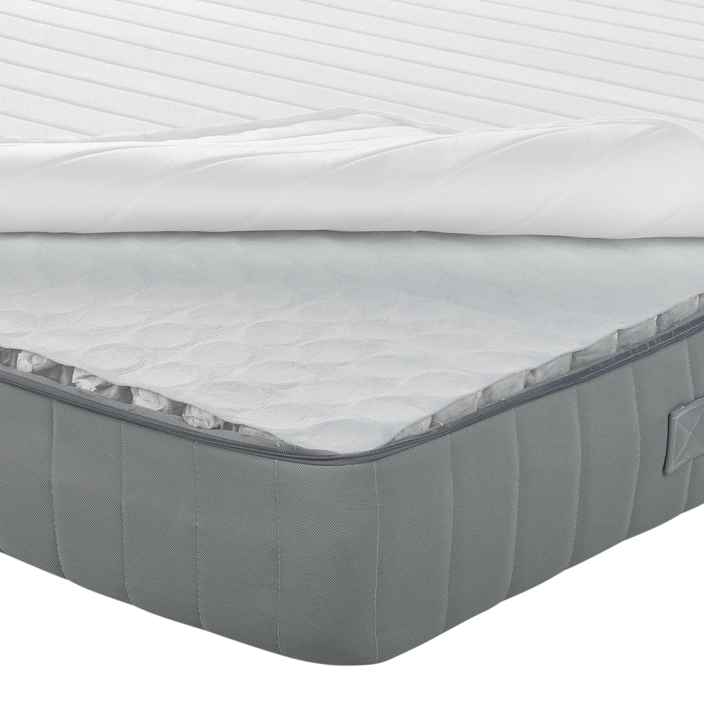 Materasso a molle insacchettate EU matrimoniale con maniglie imbottitura in memory foam rivestimento rimovibile 160 x 200 cm Rigidità media Design moderno trapuntato