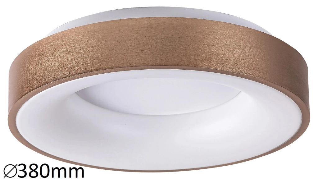 Plafoniera LED tonda 38 cm 30W oro Rabalux Carmella