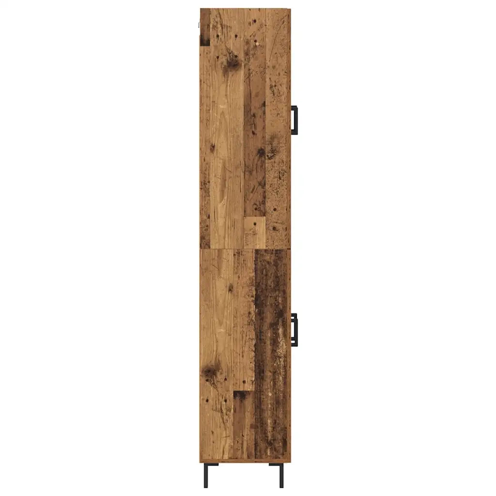 Credenza 2 pcs Legno vecchio Legno multistrato