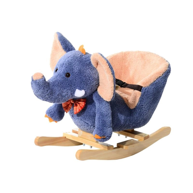 ELEFANTE A DONDOLO PER BAMBINI A FORMA DI ELEFANTE BLU
