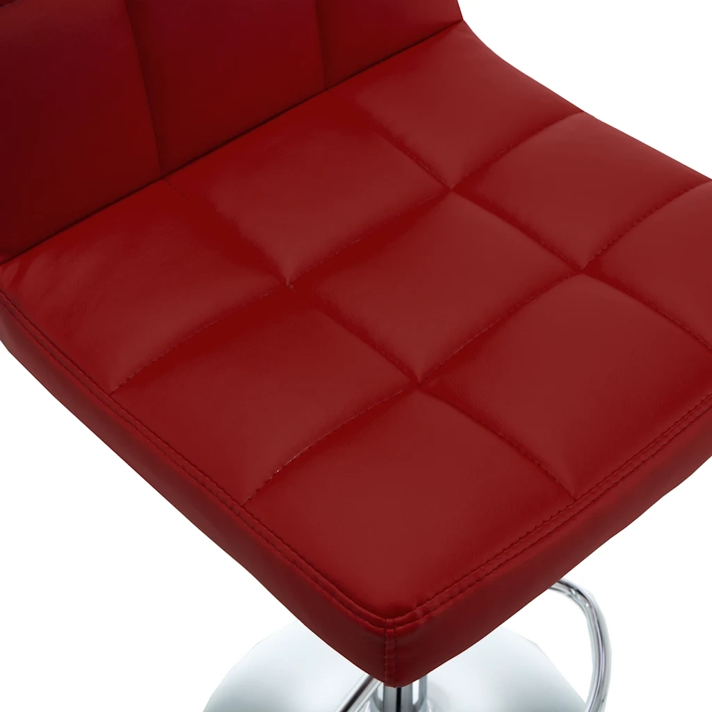 Sgabelli da Bar 2 pz Rosso Vino in Similpelle  cod mxl 55235