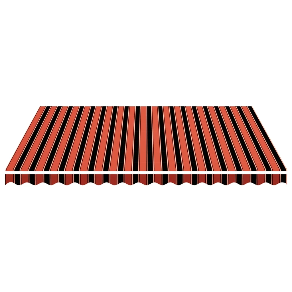 Tessuto di Ricambio Tenda da Sole Arancione e Marrone 4x3,5 m 311958