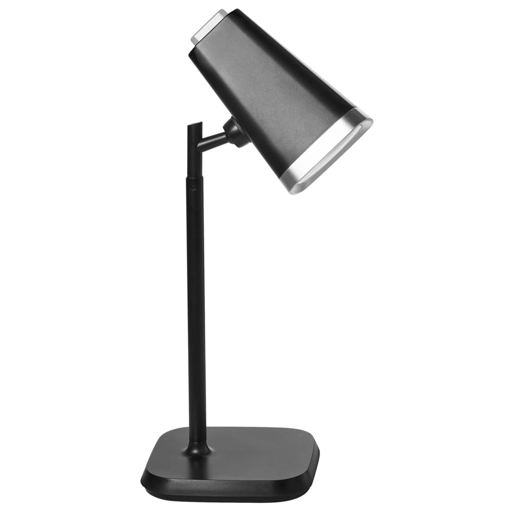 Lampada da tavolo e da parete per ufficio 2 in 1 nero Illuminazione da tavolo Lettura Lampada per computer Braccio staccabile Funzione CCT Dimmer Stepless