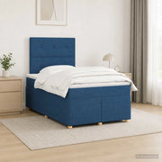 Letto box spring con materasso Blu 120 x 190 cm Tessuto 3453843