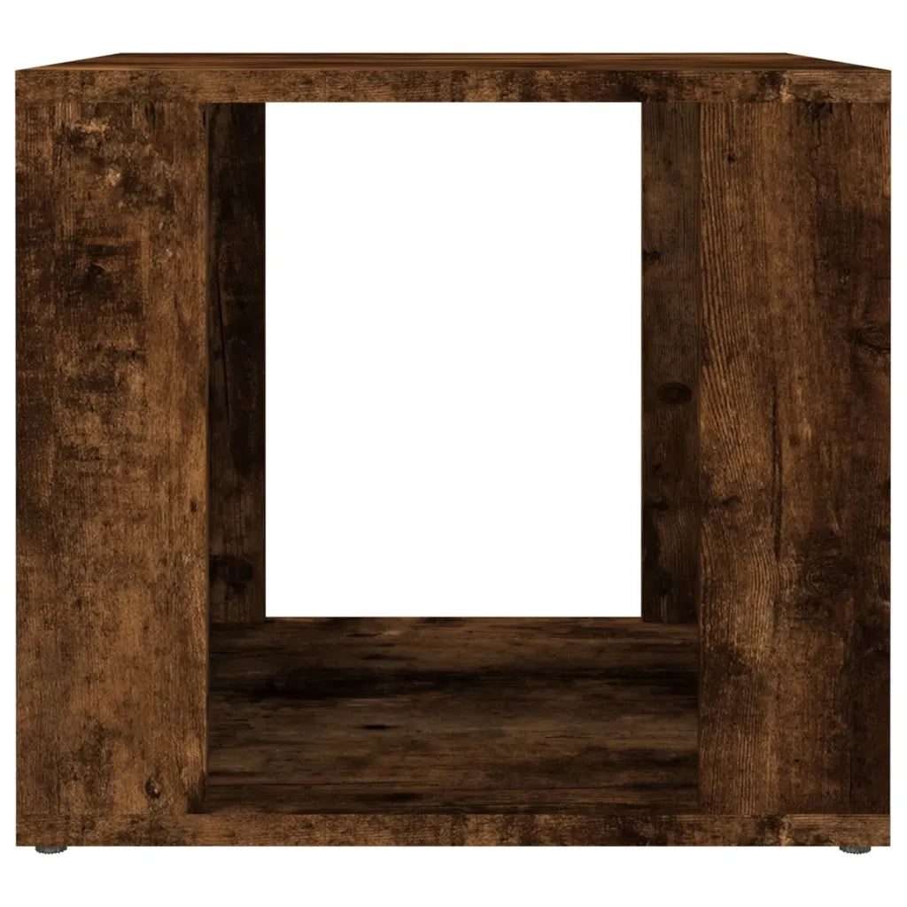 Comodino-Tavolino da notte Rovere Fumo 41x40x36 cm in Legno Multistrato