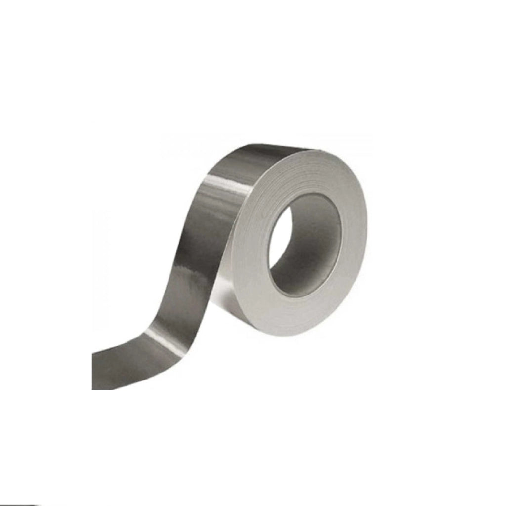 Nastro adesivo in alluminio per alte e basse temperature 5 cm x 25 m tubo stufa